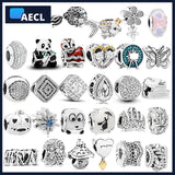 925 Sterling Silver Charm Robot Butterfly Bracelet Jewelry