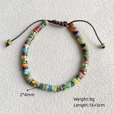 7 Chakra Bracelet Natural Stone Boho Yoga Charm Bangle Women Jewelry