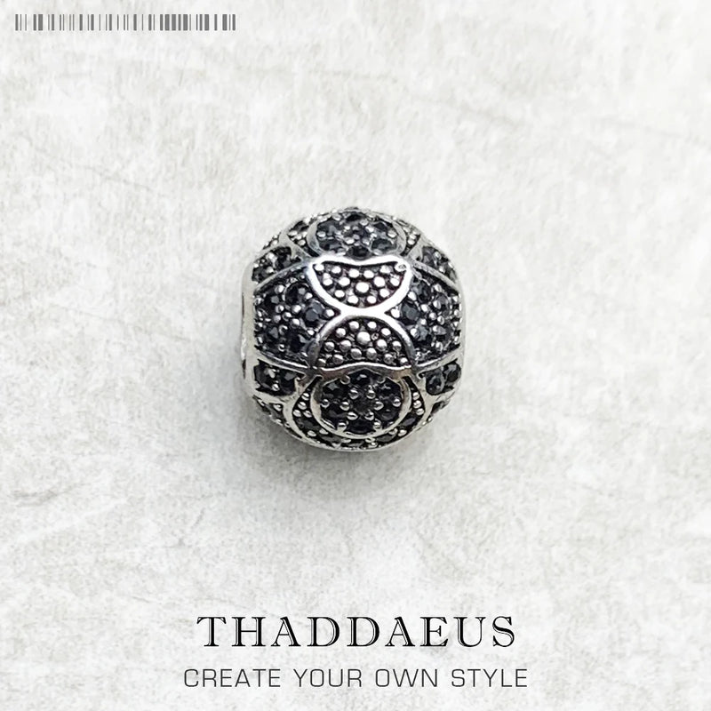 Beads Crushed 925 Silver Europe Jewelry Thanksgiving Gift Women Men