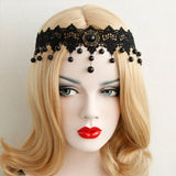 Neo-Gothic Lace Tiara Headdress for Women