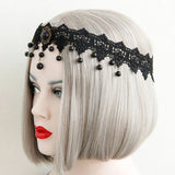 Neo-Gothic Lace Tiara Headdress for Women
