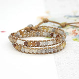 Multilayer Stone Braided Bracelet Boho Jewelry for Men or Women