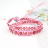 Multilayer Stone Braided Bracelet Boho Jewelry for Men or Women