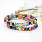 Multilayer Stone Braided Bracelet Boho Jewelry for Men or Women