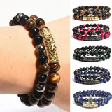 Faux Tigers Eye Healing Bracelet Jewelry for Women Men