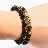 Faux Tigers Eye Healing Bracelet Jewelry for Women Men