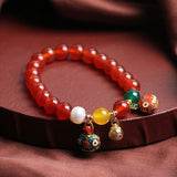 Lucky Breast Decor Natural Crystal Stone Bracelet
