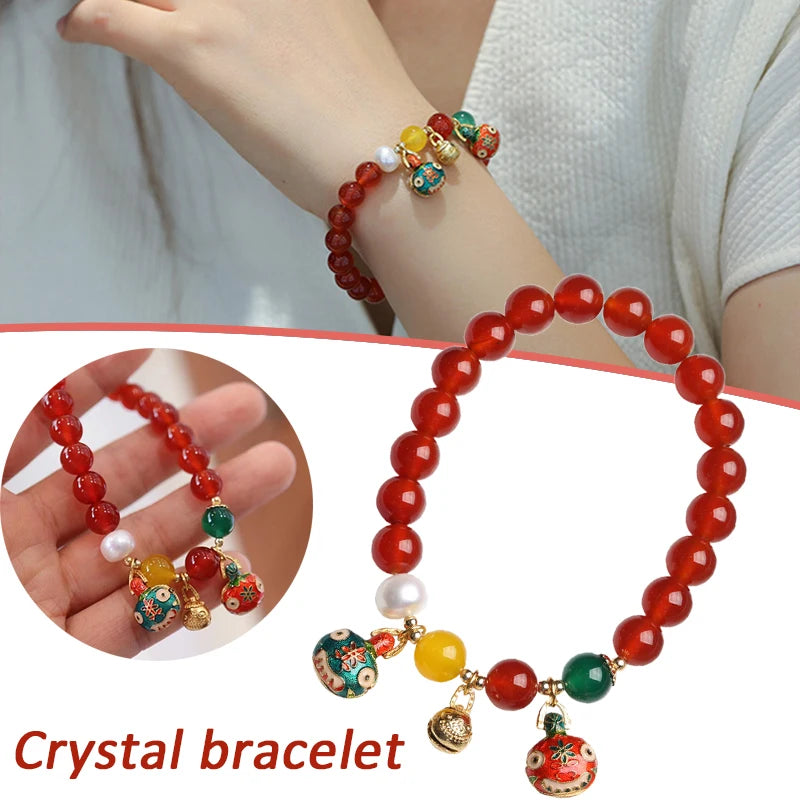 Lucky Breast Decor Natural Crystal Stone Bracelet
