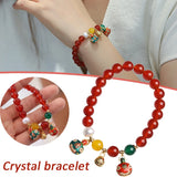 Lucky Breast Decor Natural Crystal Stone Bracelet