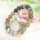 Natural Water Grass Red Agate Evil Beads Chalcedony Bracelet