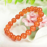 Natural Water Grass Red Agate Evil Beads Chalcedony Bracelet