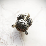 Dark Green Turtle Beads 925 Sterling Silver Europe Jewelry