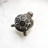 Dark Green Turtle Beads 925 Sterling Silver Europe Jewelry