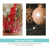 Christmas Wreath Pearl DIY Resin Decorative Chain Wedding Ribbon