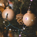 Christmas Wreath Pearl DIY Resin Decorative Chain Wedding Ribbon