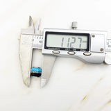 Ethnic Turquoise Beads & Bicolor 925 Silver Jewelry Charms