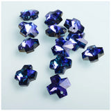 14mm Cross Pendant Glass Beads for Jewelry Making