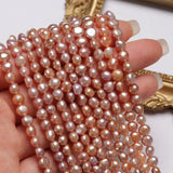 Natural Freshwater Pearl Beads 5-6mm DIY Necklace Bracelet Accessories