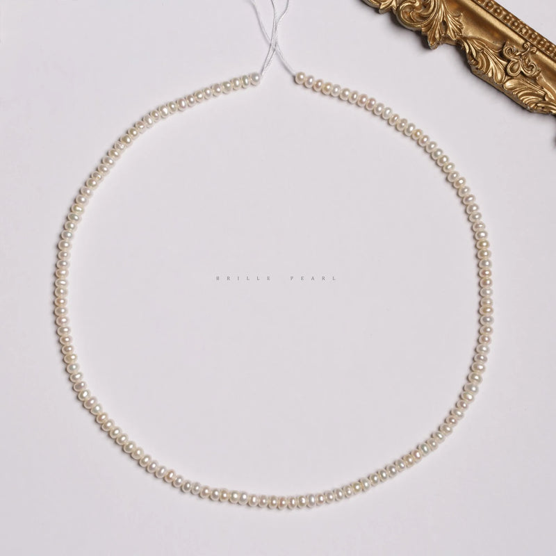 3mm Abacus Beads Light Aurora Semi-finished Chain