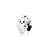 Cactus Charm Sterling Silver Jewelry Charms Fits Silver Bracelets