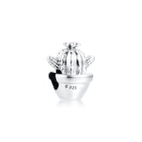 Cactus Charm Sterling Silver Jewelry Charms Fits Silver Bracelets
