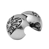 Clear CZ Heart Clip for European Charms Bracelets