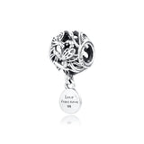 Dragonfly Love Charm Sterling Silver Jewelry Charms