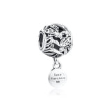 Dragonfly Love Charm Sterling Silver Jewelry Charms