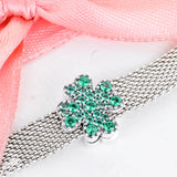 Sterling Silver Four-Leaf Clover Clip Charm