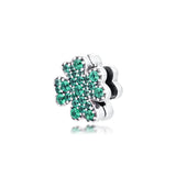 Sterling Silver Four-Leaf Clover Clip Charm