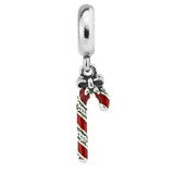 Candy Cane Dangle Charm for Bracelets DIY Jewelry