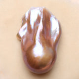 Natural Freshwater Baroque Shaped Big Face Beads DIY Bracelet Necklac