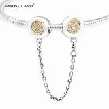 Two-Tone Safety Chain for Charms Bracelets DIY Jewelry