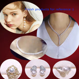 Snow Bead Pearl for Jewelry Making Round Chunky Beads 6mm-30mm