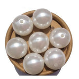 Snow Bead Pearl for Jewelry Making Round Chunky Beads 6mm-30mm