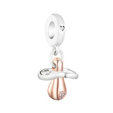 925 Silver Baby Pacifier Dangle Charm for Moments Bracelet