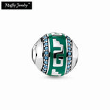 Green Beads Ornament Karma Good Jewelry for Necklace Bracelet Earring