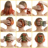 Rhinestone Beaded Hair Combs Updo Accessories