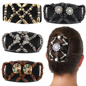Rhinestone Beaded Hair Combs Updo Accessories