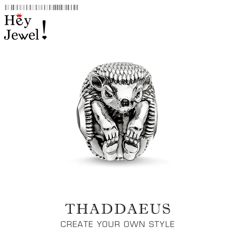Beads Hedgehog Charm for European Bracelet Necklace DIY Jewelry Gift