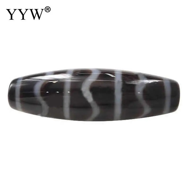 Natural Tibetan Dzi Beads Oval tiger teeth&Buddhist jewelry 38x12mm By PC