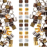 Beads Jewelry Tube DIY Making End Caps Spacer Crimp Column Crimping Bracelet