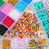 DIY Jewelry Making Kit Plastic Turquoise Beads Elastic String Lobster Clasp Box