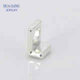 Letter L Charms Sterling Silver Bead for Jewelry Making