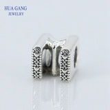 M Letter Charms for Bracelet Necklace, Sterling Silver Beads for Jewelry Making