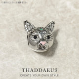 925 Silver Bead Magical Cat DIY Jewelry Gift for Women