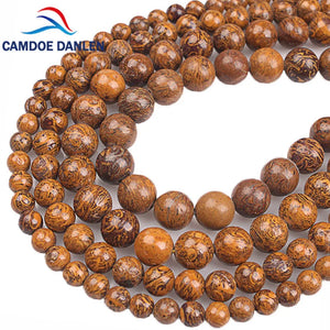 Natural Stone Elephant Skin Jaspers Round Beads 4/6/8/10/12mm