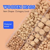 Natural Wood Bead Jewelry Making DIY Jewelry