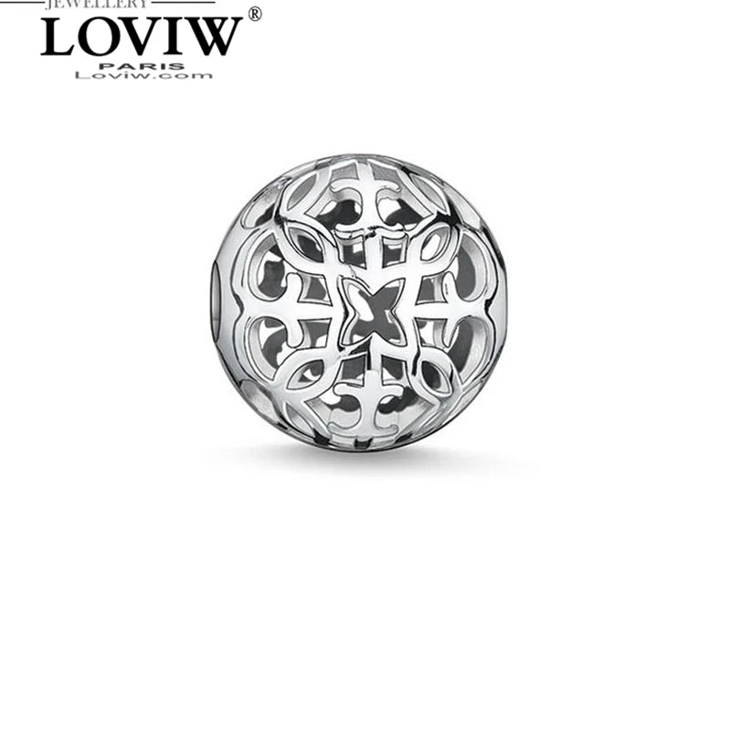 Silver-Plate Beads Ornament for Bracelet Necklace Jewelry
