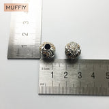 Owl Charm Beads - Silver Jewelry for Necklace Bracelet Earring